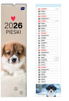 Kalendarz paskowy 13,5x50 cm Psy Interdruk